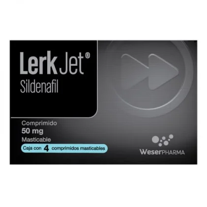LERK JET SILDENAFIL 50MG 4CHEW TABS