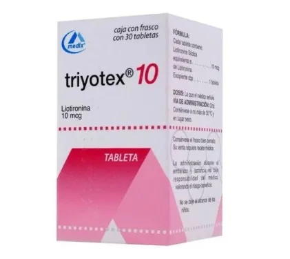 TRIYOTEX LIOTHYRONINE 10MCG 30TABS