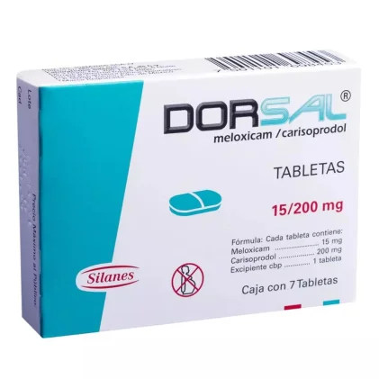 DORSAL MELOXICAM-CARISOPRODOL 15/200MG 7TABS