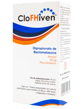 CLOFHIVEN INHALER BECLOMETASONE 50MCG/12.8GR 200DOSES